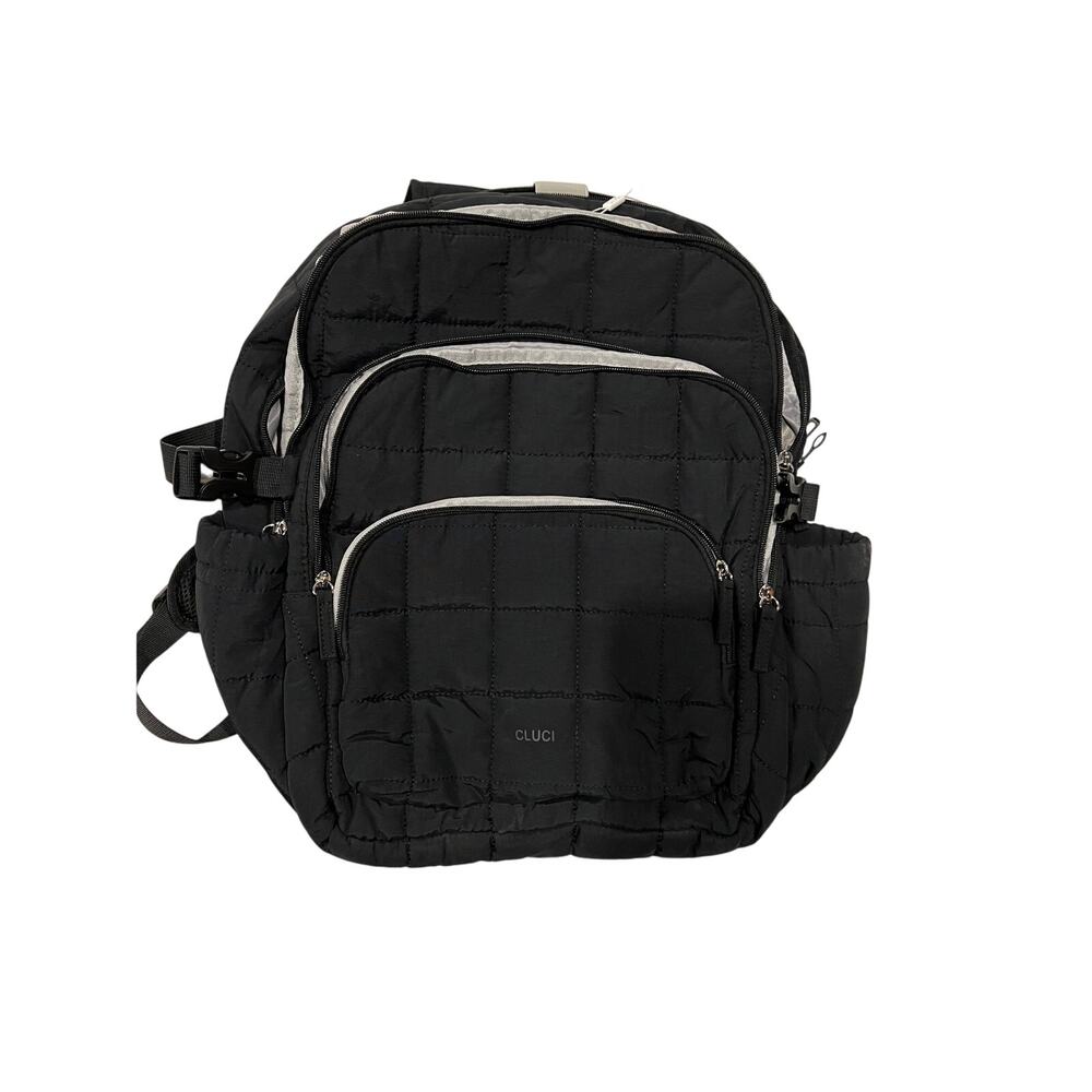 CLUCI Puffy Quilted Backpack for Women Black